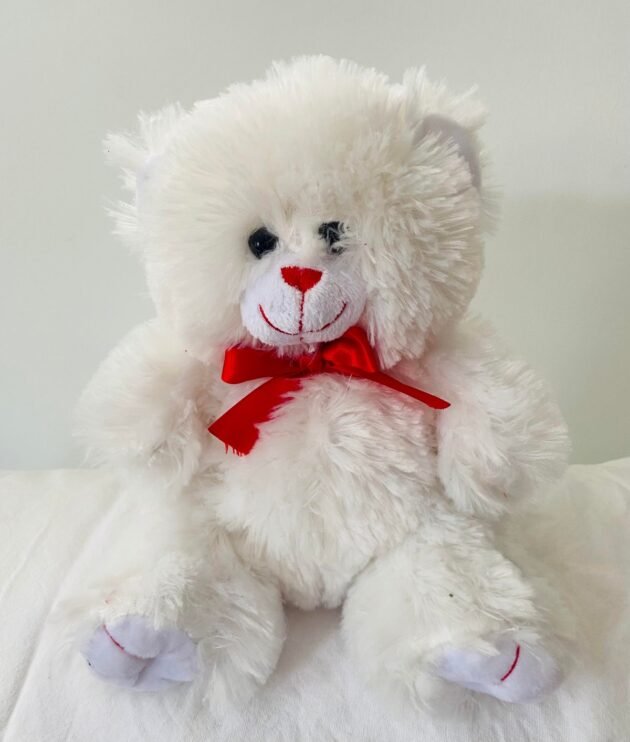White Bear with Red Bow