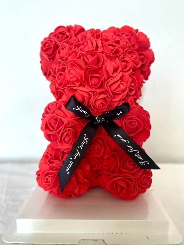 Artificial Rose Bear (Red)